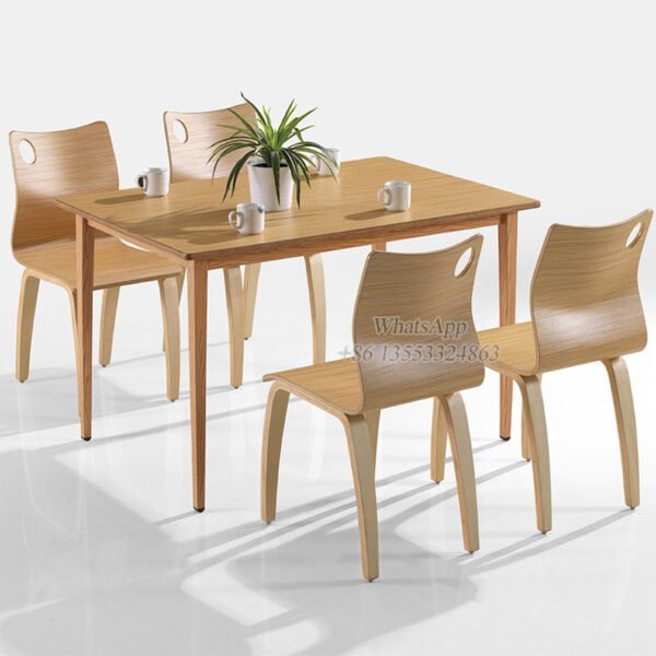 Fast Food Chairs With Long Table