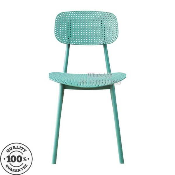 Blue Green Plastic Cafe Chairs