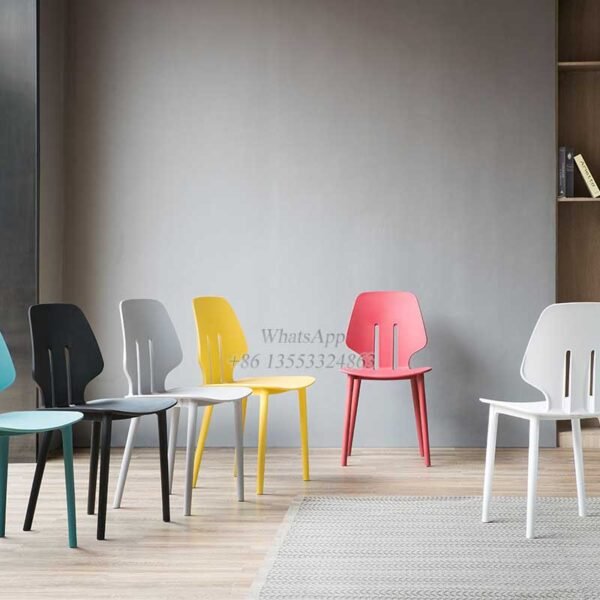 Colorful Elegant Plastic Cafe Seating