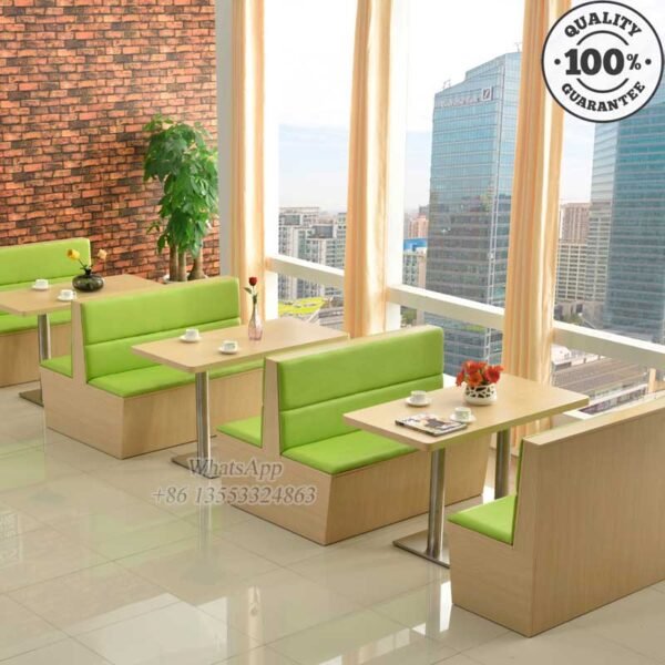 Double Canteen Booth Sofa With Tables