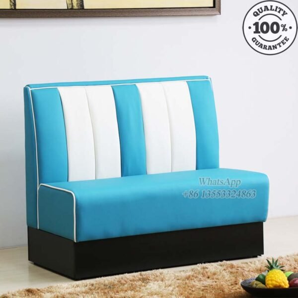Restaurant Booth Sofa with Blue Color