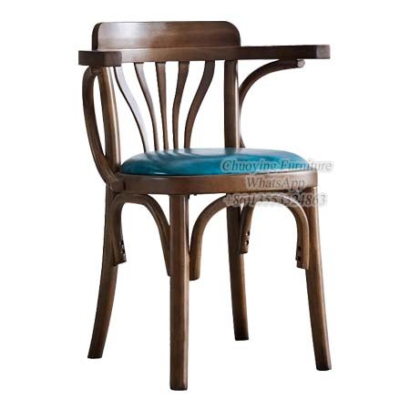 Wooden Pub Armrest Chairs