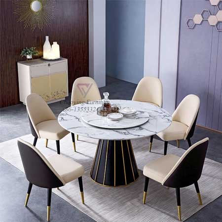 Cream Color Restaurant Chairs with Tables